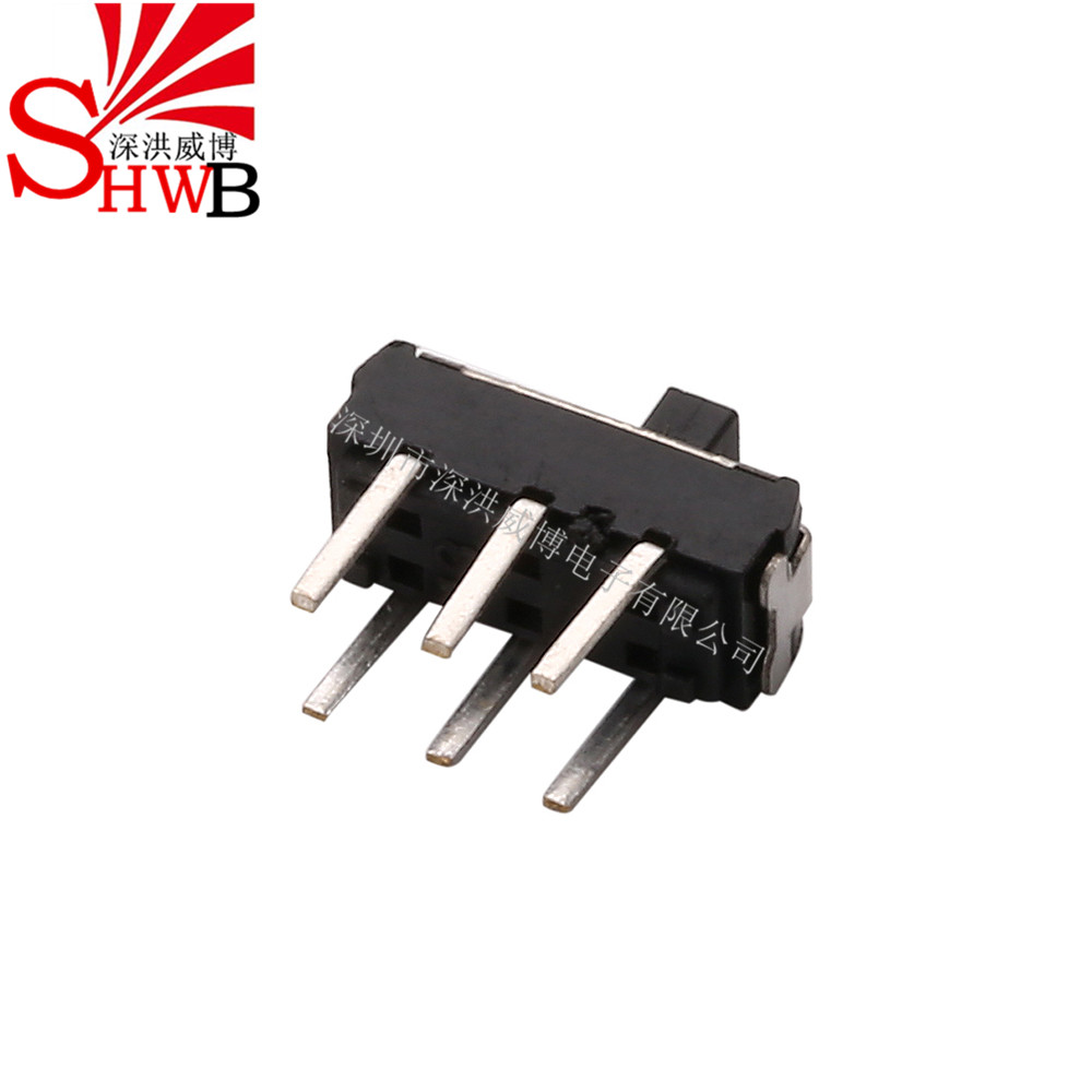 拔動(dòng)開關(guān)MSS-22D18G2(2P2T) 柄高2MM 雙排六腳立式二擋撥動(dòng)開關(guān)